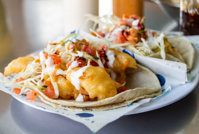 La Paz Style Fish Tacos