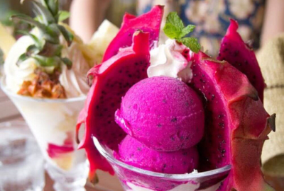 Pitahaya ice cream