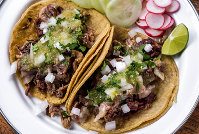 Beef Head Tacos